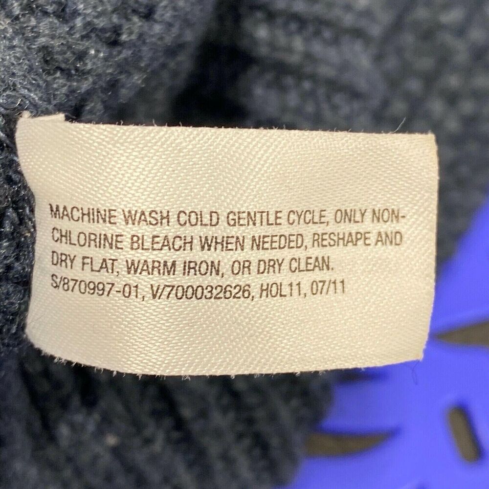 Gap Cable Knit Solid Blue Oversized Sweater Shirt Top Size Medium M Womens - Picture 5 of 5